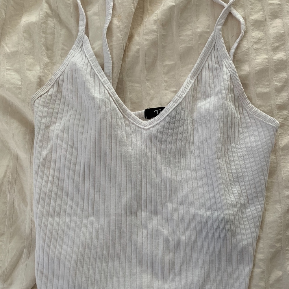 White crop top